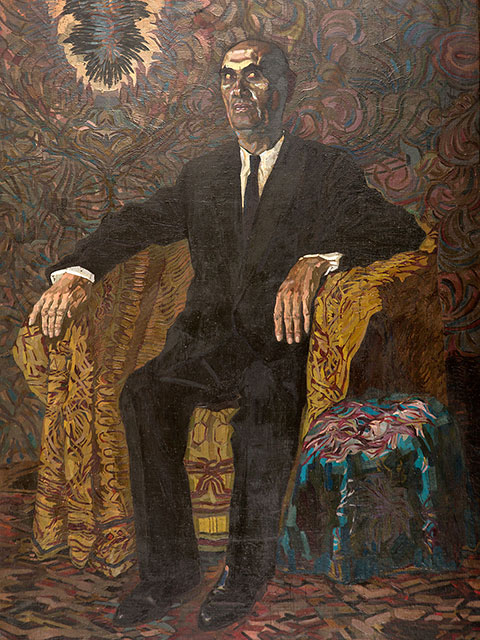 Valery Geghamyan #054 Portrait of a Collector (fragment of the picture)