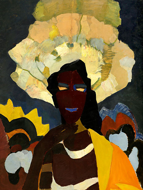 Валерій Гегамян #002 Африканка в жовтому (фрагмент картини)