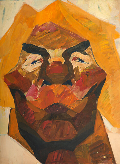Photo of Valery Geghamyan`s painting #111 «Head of Red-Haired Man with Mustache»