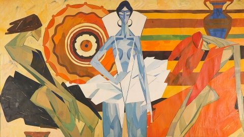 «Она чувствует себя богиней» титульное произведение выставки