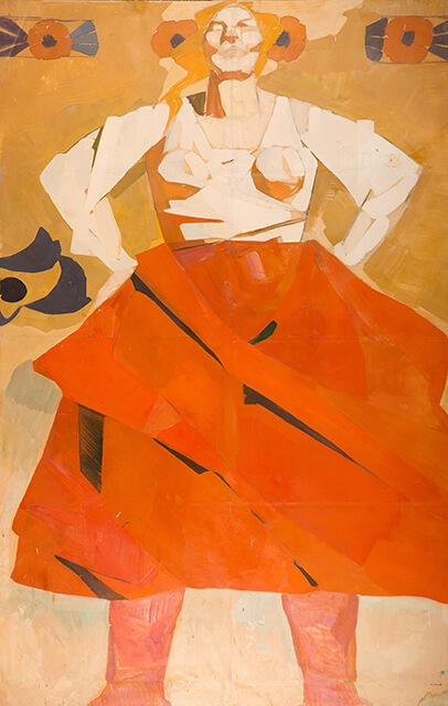 Photo of Valery Geghamyan`s painting #009 «Red Skirt»