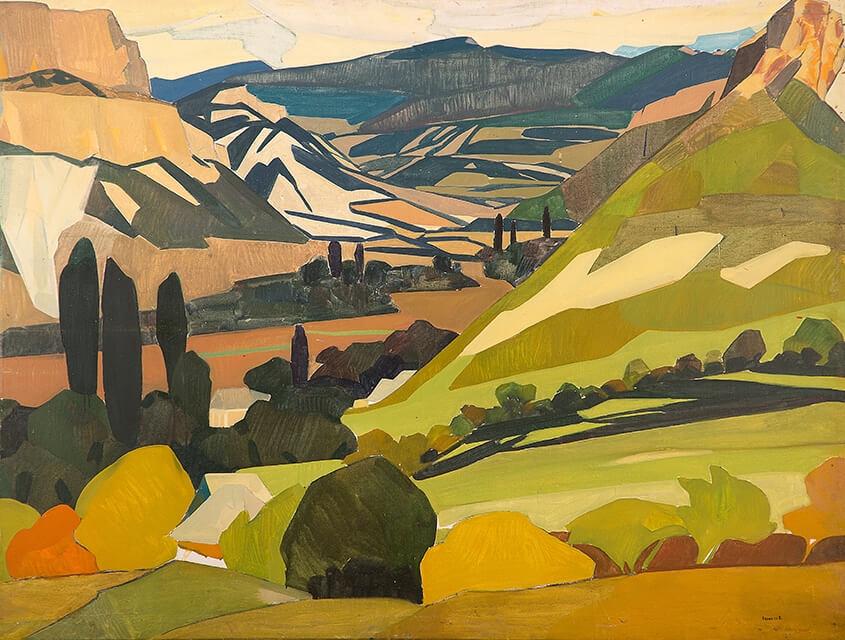 Photo of Valery Geghamyan`s painting #028 «Crimea. Valley I»