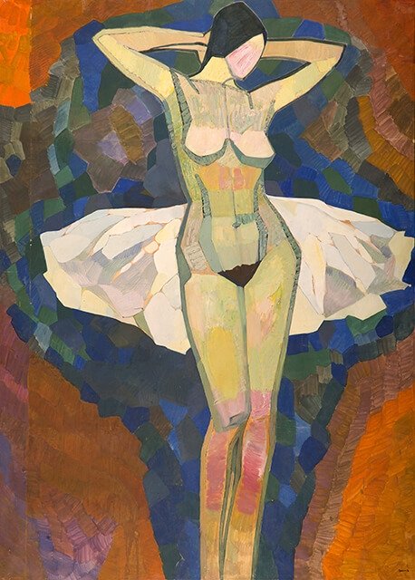 Photo of Valery Geghamyan`s painting #021 «Naked Ballerina»