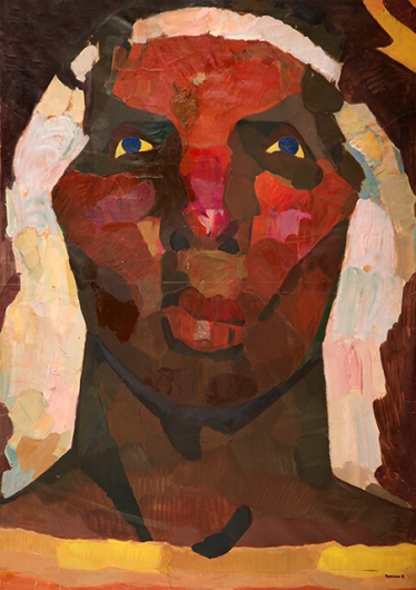 Photo of Valery Geghamyan`s painting #138 «Head in a White Band I»