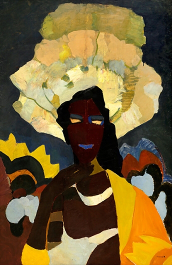 Photo of Valery Geghamyan`s painting #338 «An African in Yellow»
